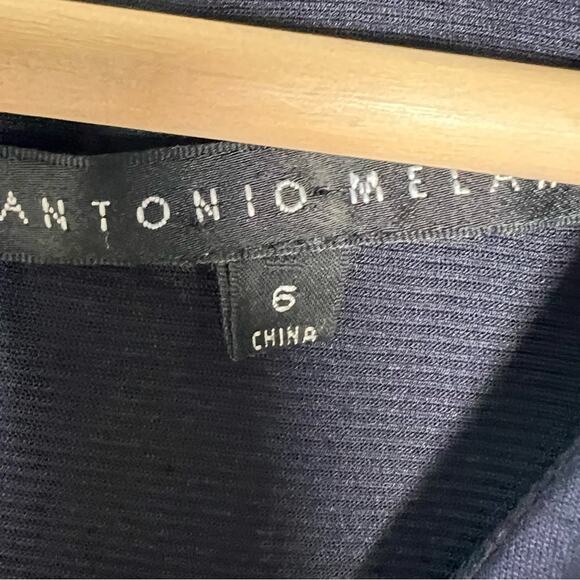 Antonio Melani navy blue and black business casual sheath dress size 6 B155 - Picture 2 of 4